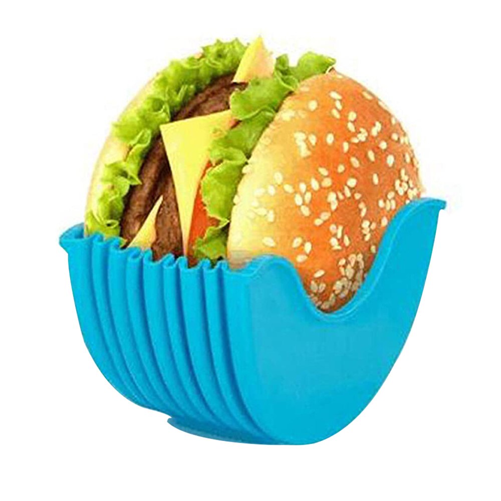 מחזיק המבורגר מסיליקון לאכילה נקייה ללא לכלוך בידיים
