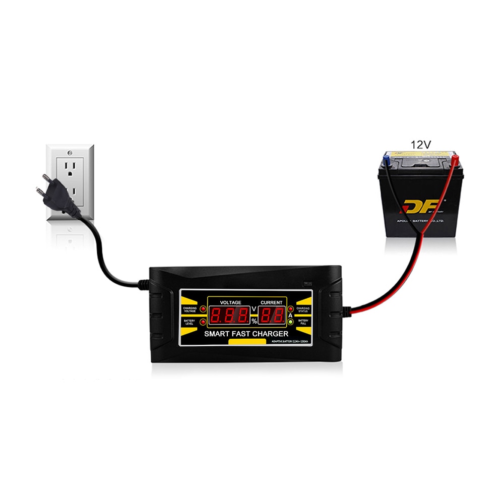מטען ביתי למצברים עם עצירה אוטומטית וצג LCD – תמונה 4