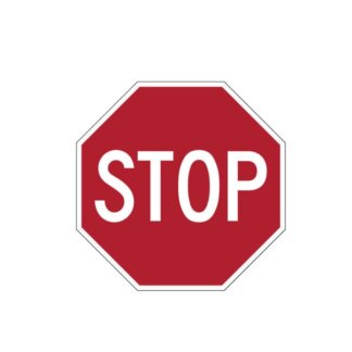 סטיקר תמרור עצור STOP דביק לבית, לרכב ולמשטחים שונים
