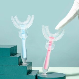 מברשת שיניים לילדים בצורת U לניקוי מלא של הפה