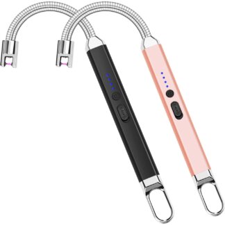 מצית USB נטענת עם צוואר גמיש 360° להדלקת נרות