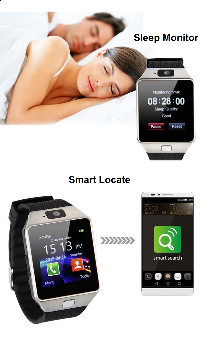 שעון חכם עם מצלמה 2MP, בלוטות' וחיוג GSM – תמונה 5