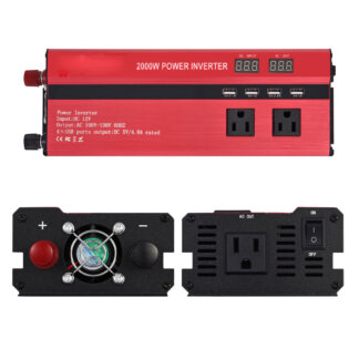 ממיר חשמל לרכב לטיולים וקמפינג עם יציאות USB