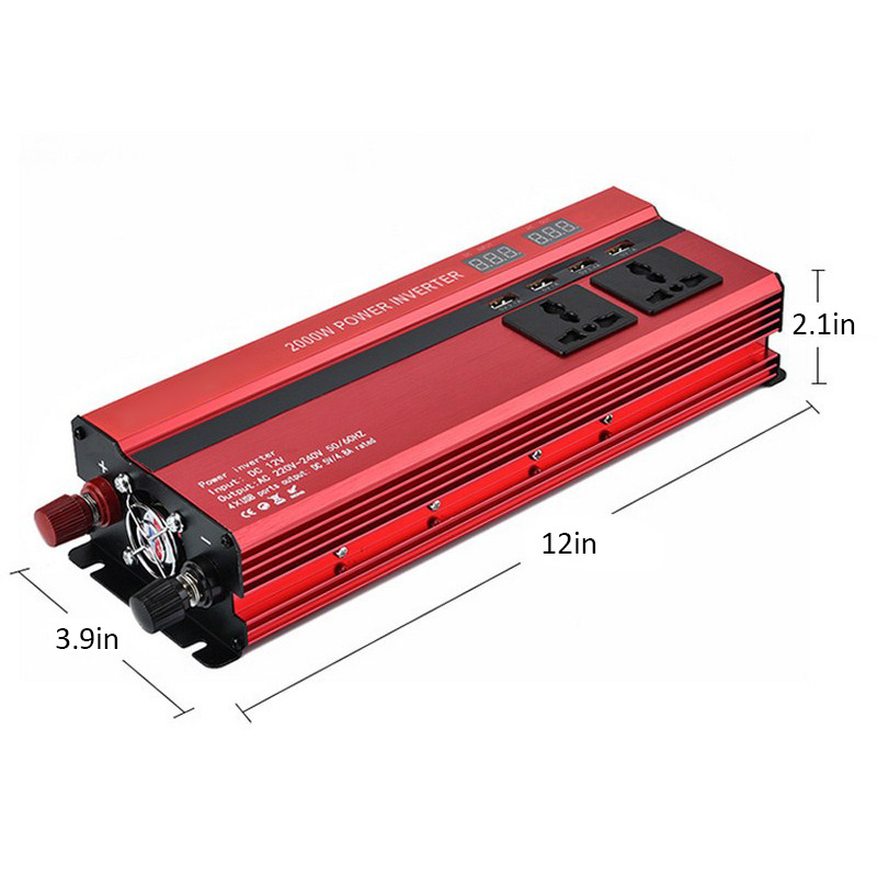 ממיר חשמל לרכב לטיולים וקמפינג עם יציאות USB – תמונה 4