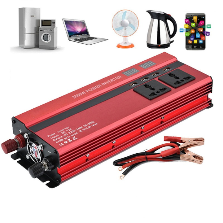 ממיר חשמל לרכב לטיולים וקמפינג עם יציאות USB – תמונה 2