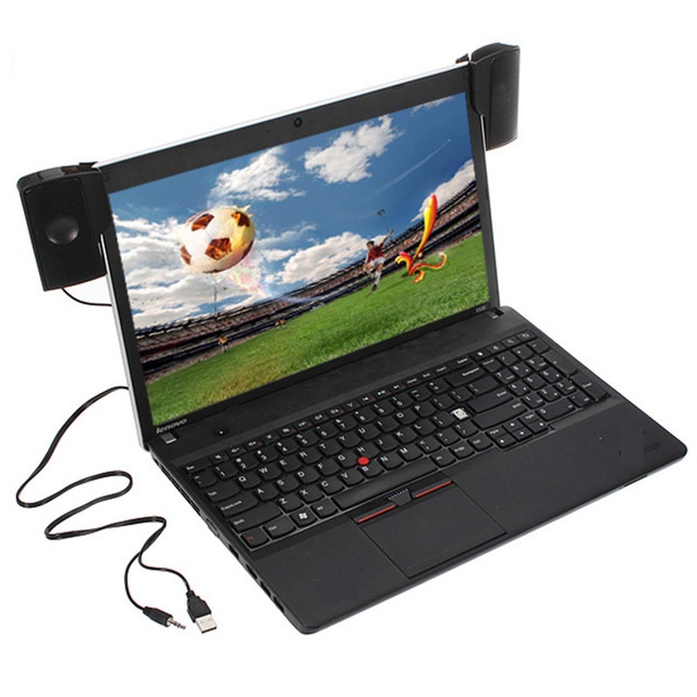 רמקולים למחשב נייד USB הנצמדים למסך הלפטופ