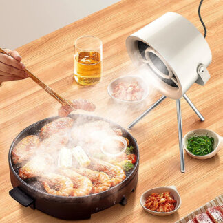 קולט אדים נייד למטבח עם USB ושאיבה חזקה לכיריים ומנגל