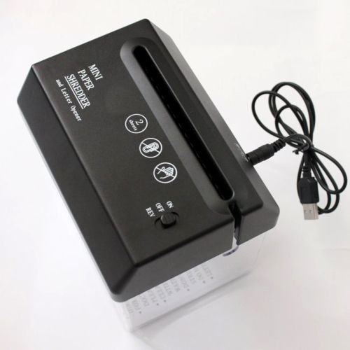 מגרסת ניירות קומפקטית עם פותח מעטפות וחיבור USB – תמונה 5