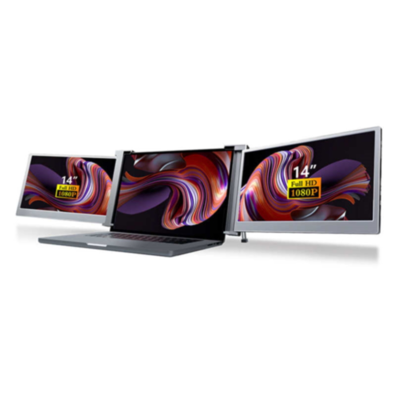מפצל מסך לפטופ ל-3 מסכים ניידים – Plug-and-Play