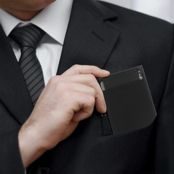 ארנק סליידר כרטיסים מתכתי עם חסימת RFID אלגנטי – תמונה 6