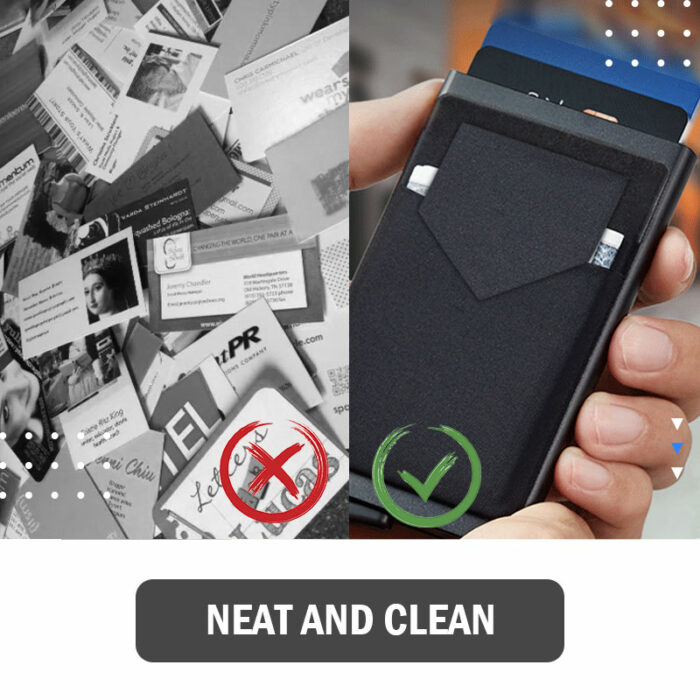 ארנק סליידר כרטיסים מתכתי עם חסימת RFID אלגנטי – תמונה 8