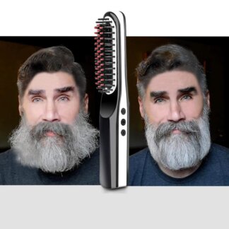 מסרק לזקן חשמלי נטען עם טכנולוגיה יונית להחלקה מושלמת