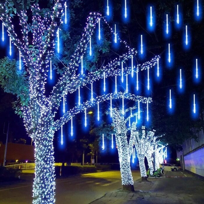 נורות נטיפי לד לגינה עמידות מים – סט 8 יחידות – תמונה 4