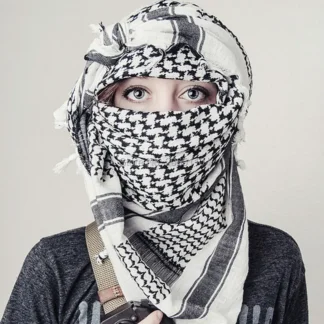 צעיף כאפיה ערבית מכותנה רכה לגברים ונשים