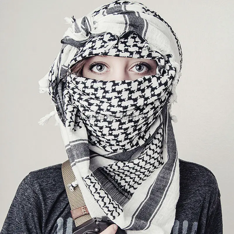 צעיף כאפיה ערבית מכותנה רכה לגברים ונשים