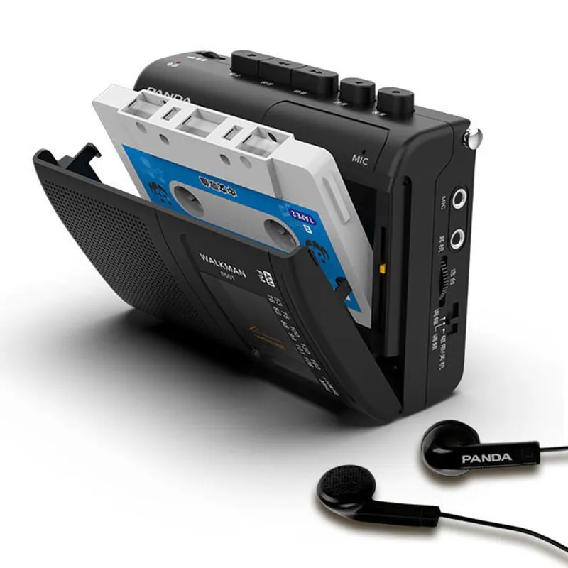 נגן קסטות ווקמן עם רדיו AM/FM, הקלטה ואוזניות