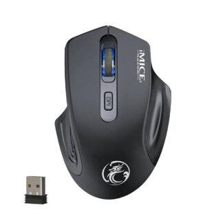 עכבר אלחוטי שקט נטען ארגונומי עם חיבור Bluetooth