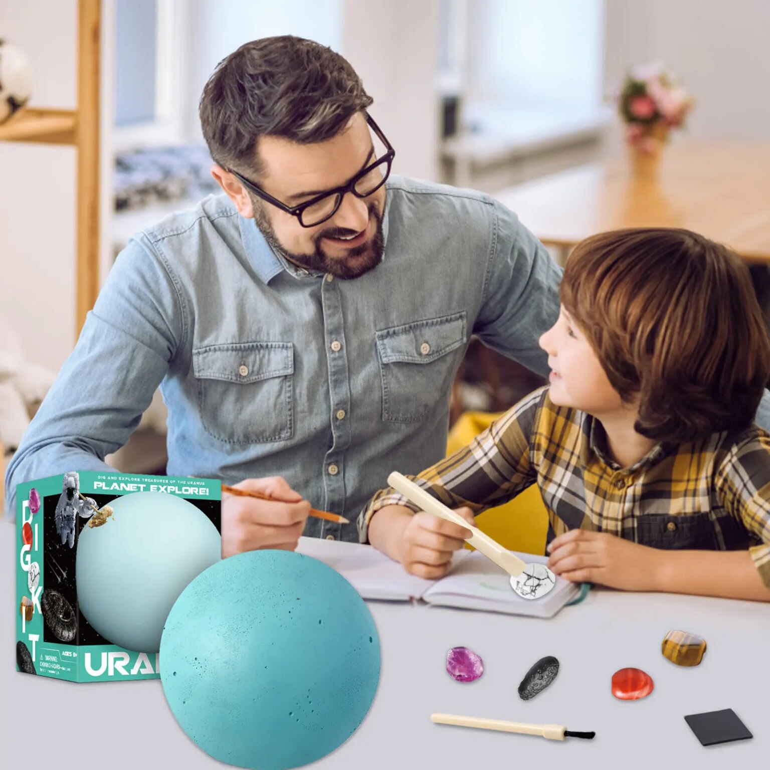 ערכת חפירת מאובנים לילדים – לימוד פליאונטולוגיה בכיף – תמונה 5