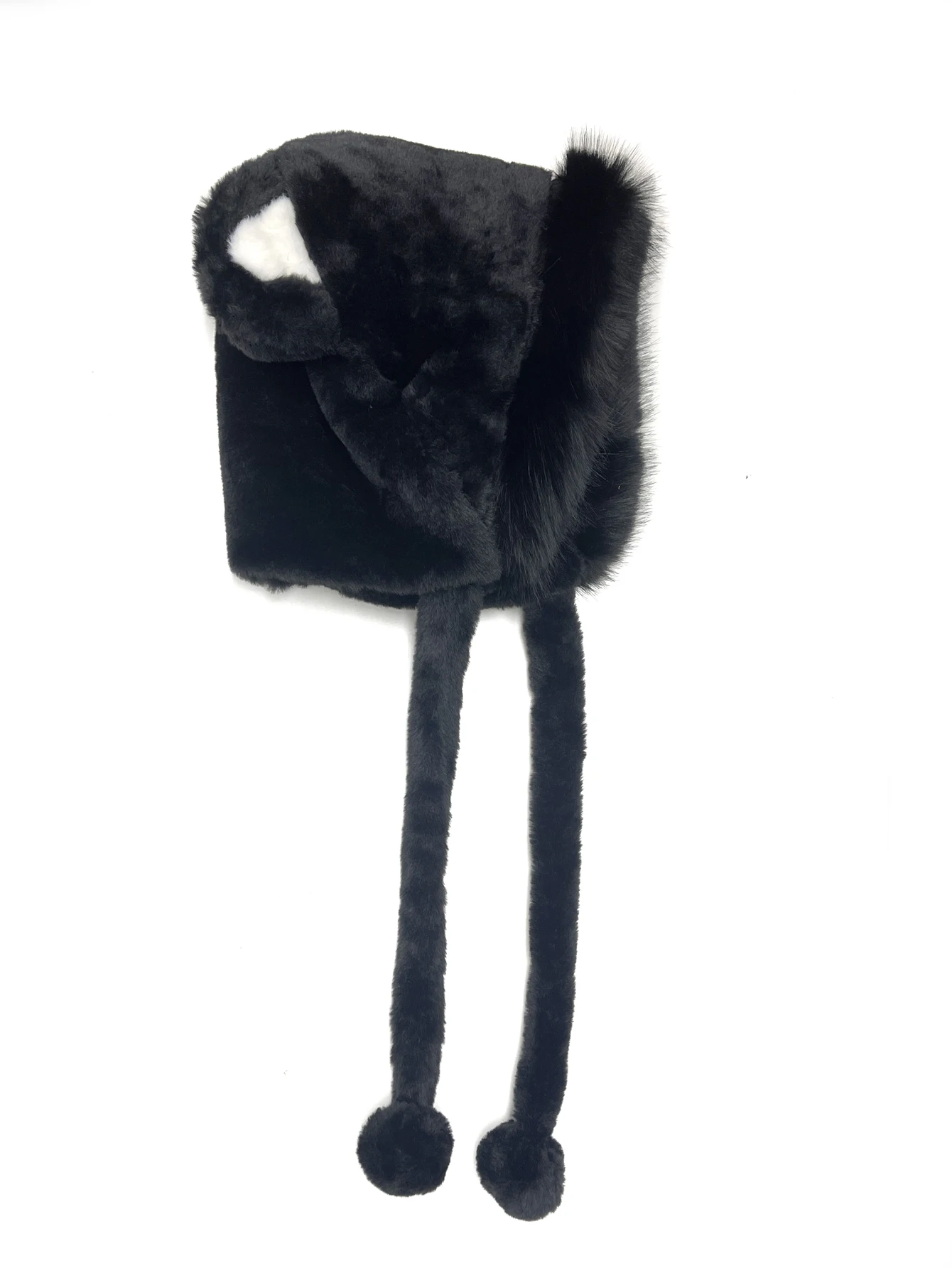 כובע חורף לנשים עם אוזני דובי, קטיפה חמה ורכהավետ – תמונה 4