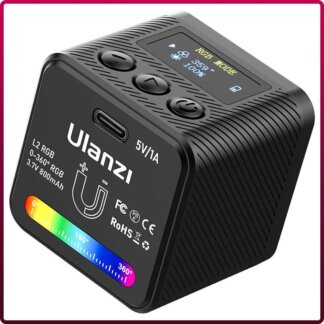 קובית תאורה RGB מגנטית עם סוללה לצילום מקצועי