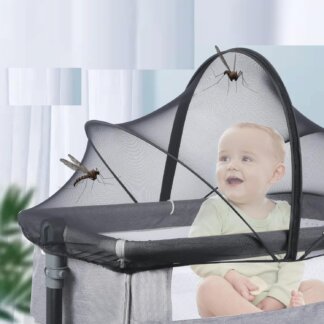 כילה לעריסת תינוק מתקפלת ומאווררת להגנה מיתושים