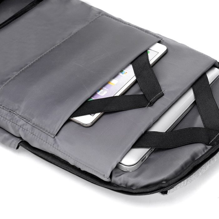 תיק גב נגד גניבות עם טעינת USB ובד דוחה מים – תמונה 3