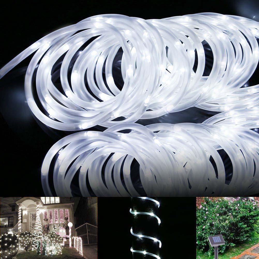 תאורה סולארית לגינה – צינור LED עמיד למים להתקנה קלה