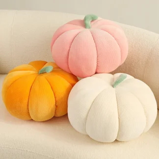 כרית דקורטיבית דלעת רכה לעיצוב הבית במגוון צבעים