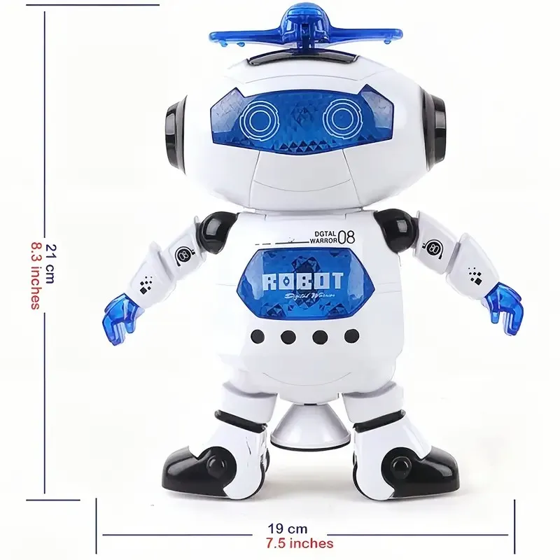 רובוט צעצוע רוקד עם תאורות LED לילדים – מסתובב ומהנה – תמונה 6