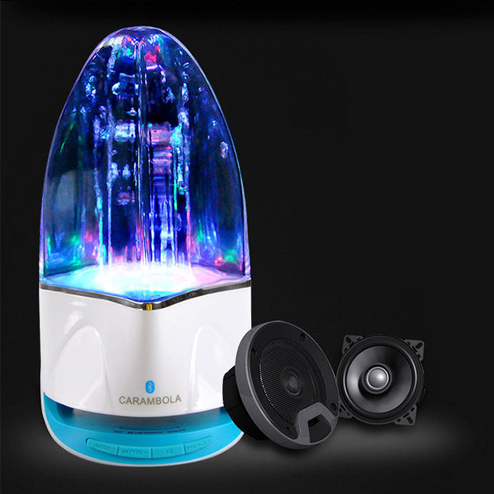 מנורת רמקול מים רוקדים עם Bluetooth ומיקרופון מובנה