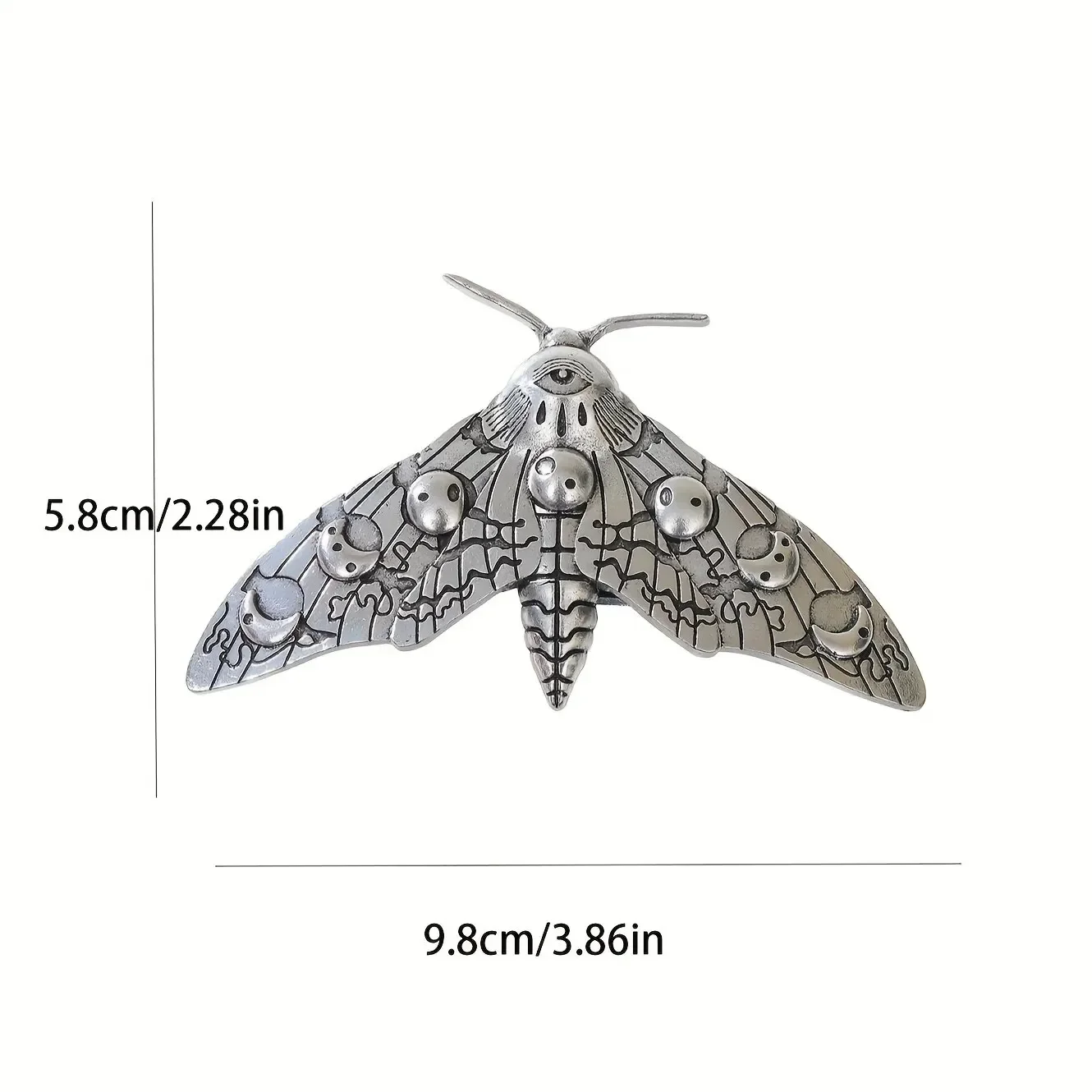 סיכת שיער פרפר כסף אלגנטית לאירועים ומסיבות – תמונה 4