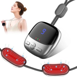 מכשיר עיסוי לצוואר EMS TENS עם חימום וכתפיים