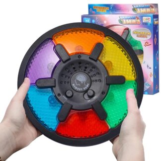 משחק זיכרון אלקטרוני נייד עם אור, קול ו-15 רמות קושי