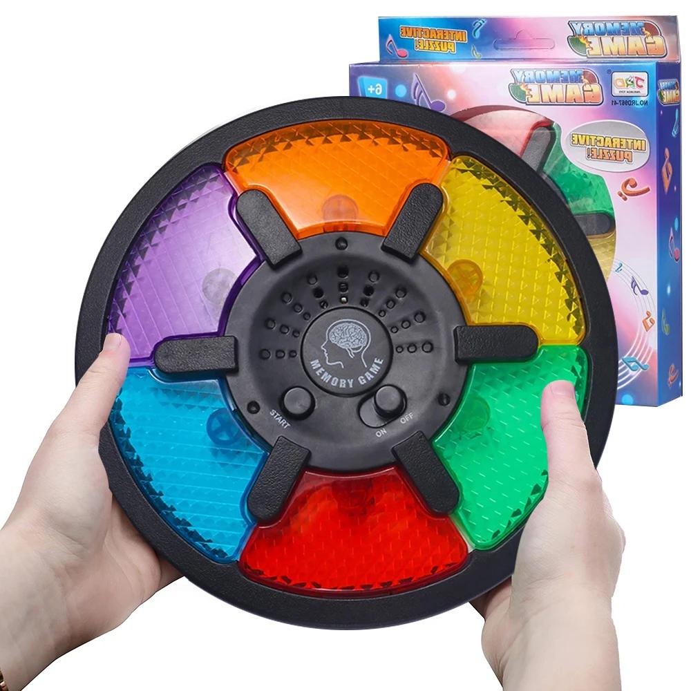 משחק זיכרון אלקטרוני נייד עם אור, קול ו-15 רמות קושי