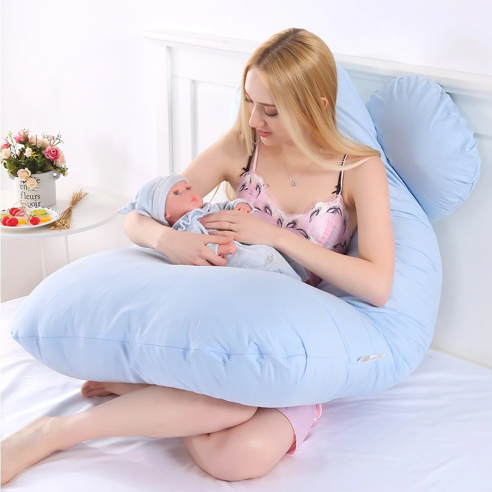 כרית U להריון ולהנקה עם תמיכה מלאה לגב ובטן – תמונה 5