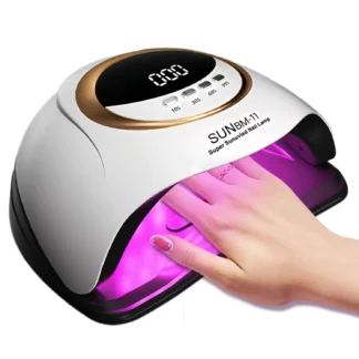 מנורת UV לייבוש לק ג'ל עם 45 נורות LED ו-4 טיימרים