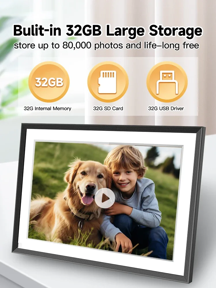 מסגרת תמונות דיגיטלית WiFi 10 אינץ' וזיכרון 32GB – תמונה 4