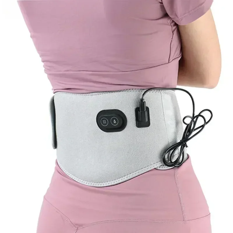 חגורת חימום חשמלית לגב ומותניים עם עיסוי USB