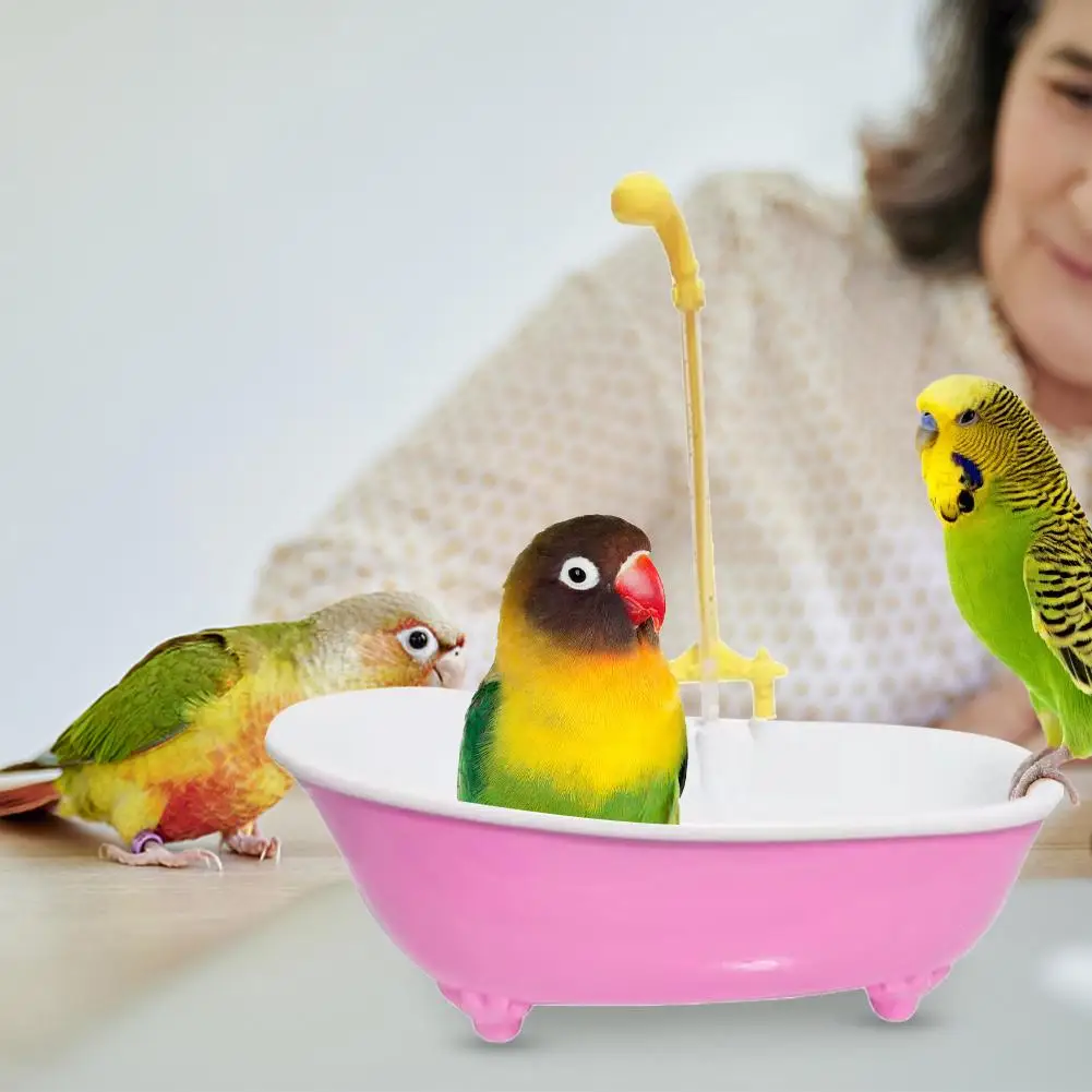 אמבטיה לתוכי אוטומטית חכמה – מקלחת פלסטיק איכותית לציפורים – תמונה 2