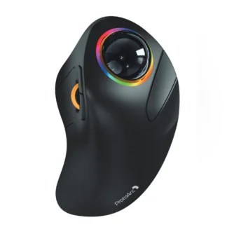עכבר טרקבול אלחוטי נטען עם RGB וחיבור ל-3 מכשירים