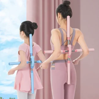 מקל יוגה מתכוונן לישור גב ופתיחת כתפיים מנירוסטה