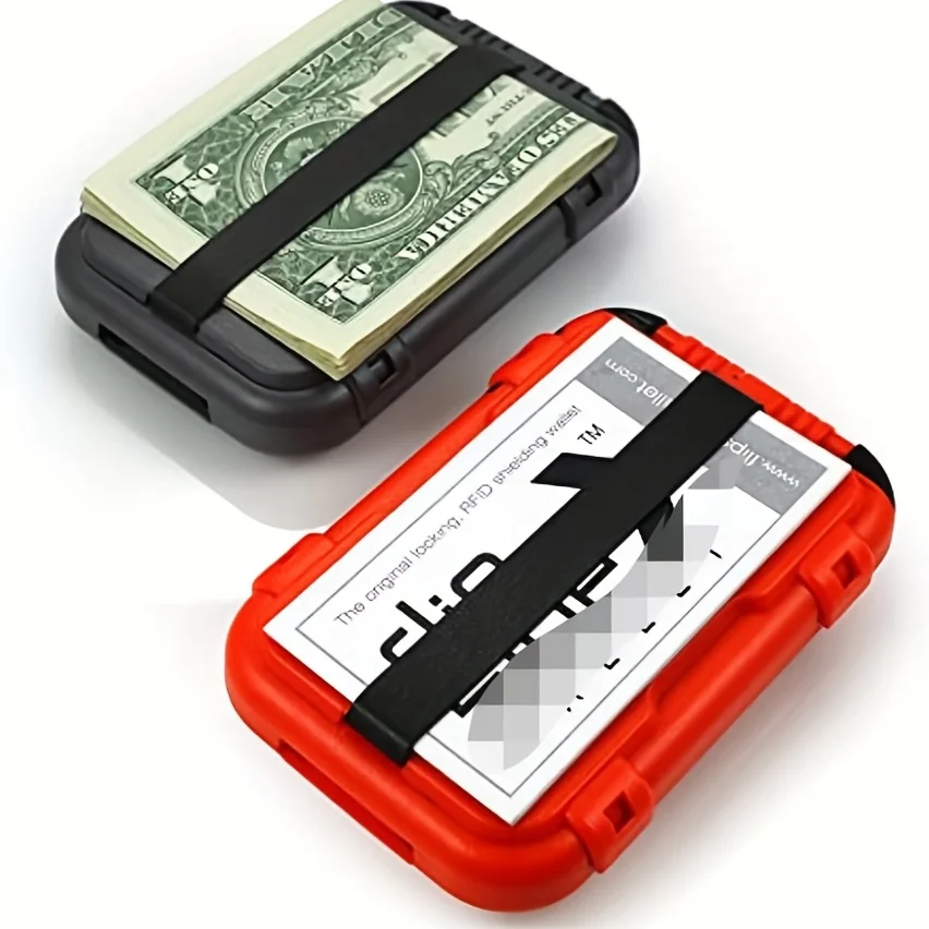 ארנק אלומיניום מינימליסטי לגברים עם חסימת RFID – תמונה 5