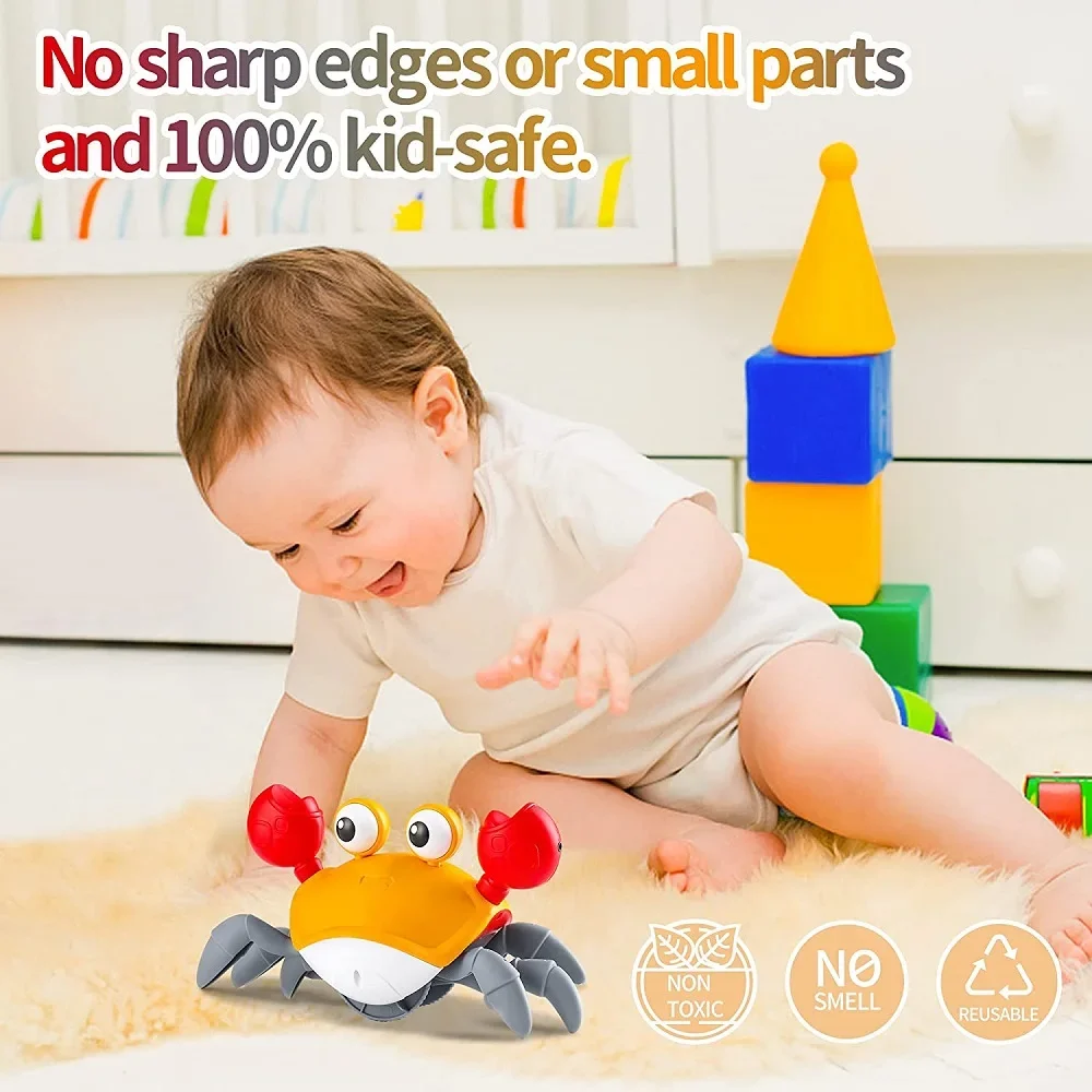 צעצוע סרטן רוקד לתינוקות – מעודד זחילה והתפתחות – תמונה 4