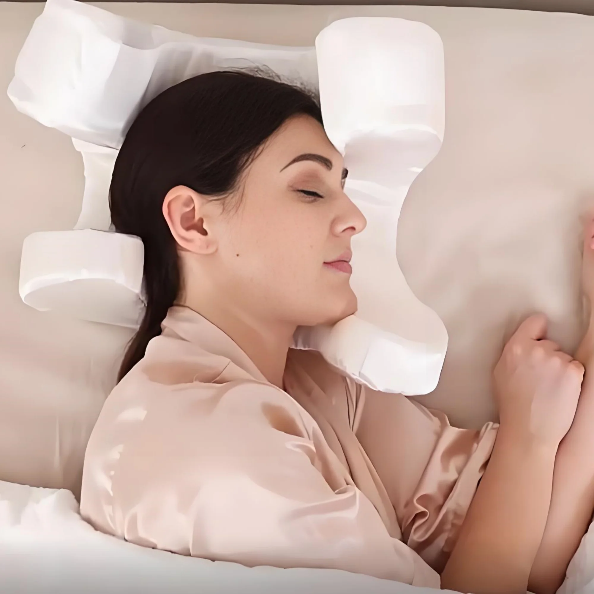 כרית יופי למניעת קמטים מויסקו – תמיכת ראש מיטבית בשינה – תמונה 3