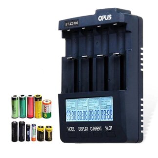 מטען חכם אוניברסלי LCD לכל סוגי הסוללות עם תצוגה