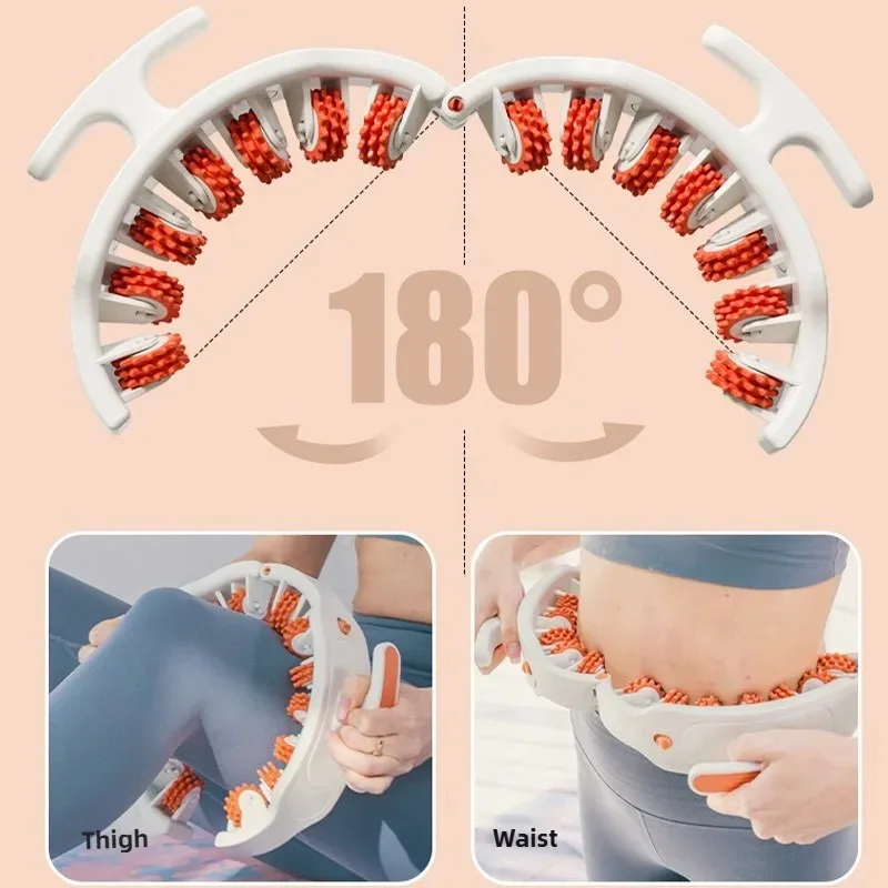 רולר עיסוי גלגלים 14 ראשים – עיסוי 360° לכל הגוף – תמונה 5