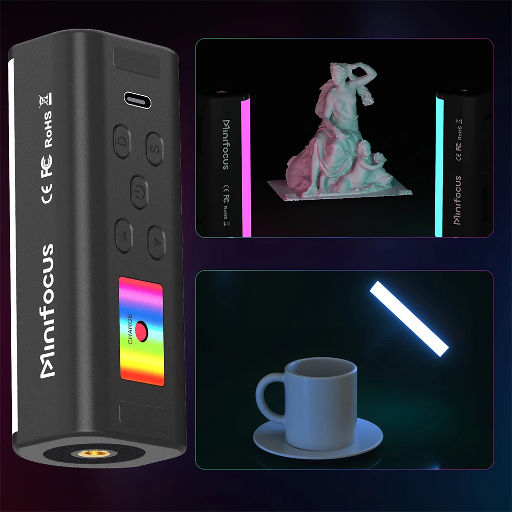 תאורת RGB לצילום - מיני שרביט LED מגנטי נייד – תמונה 4