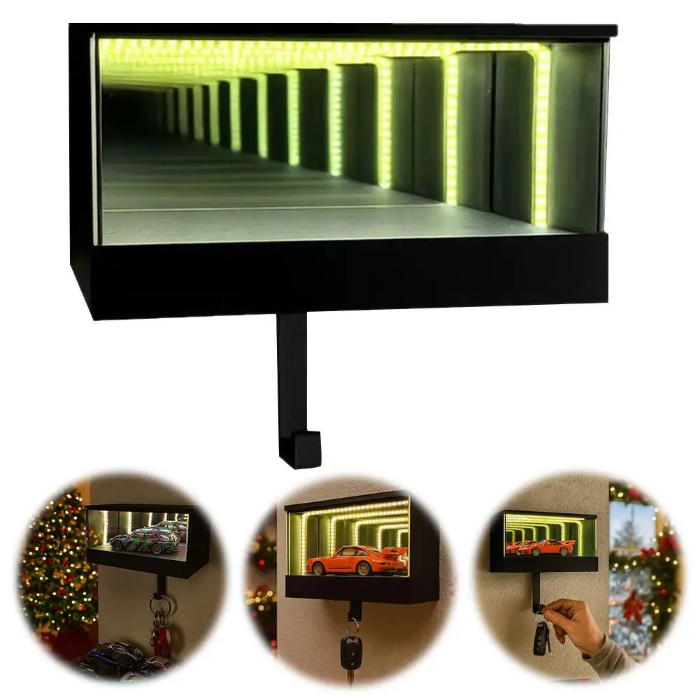 מתלה מפתחות רכב LED מעוצב לקיר עם תאורה חכמה – תמונה 6