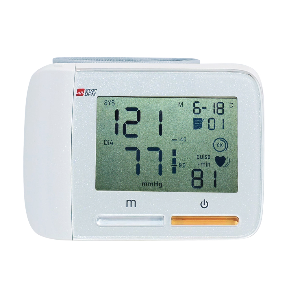 מודד לחץ דם דיגיטלי נייד עם צג LCD וזיכרון – תמונה 2