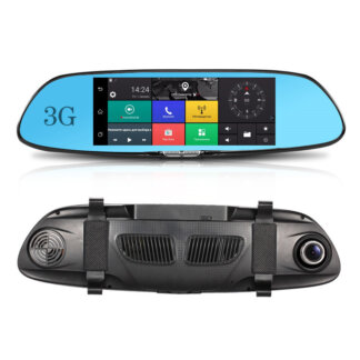 מראת רכב חכמה עם מצלמת דרך, GPS ומסך מגע 7 אינץ'